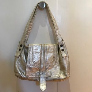 Zadig & Voltaire Hippy Baguette bag Gold Metallic